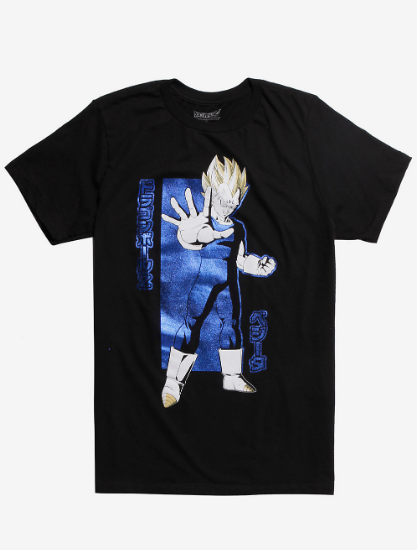 majin vegeta t shirt